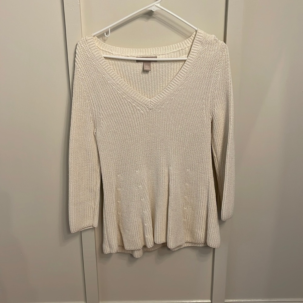 Peplum sweater